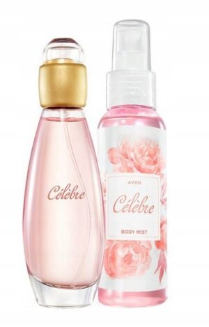 AVON ZESTAW CELEBRE WODA TOALETOWA 50 ML MGIEŁKA PERFUMOWANA 100 ML
