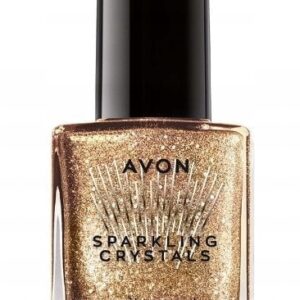 Avon Lśniący lakier do paznokci SPARKLING CRYSTALS - FESTIVE GOLD