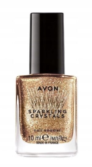 Avon Lśniący lakier do paznokci SPARKLING CRYSTALS - FESTIVE GOLD